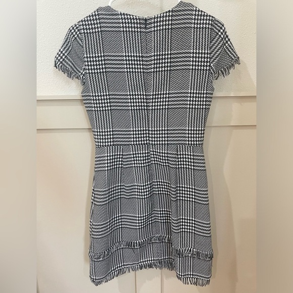 Lovers + Friends Zander Mini Dress Black and White Houndstooth Size XS - Picture 7 of 12